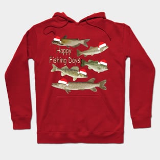Christmas design, fisherman's gifts, fishing, wildlife, fish Hoodie